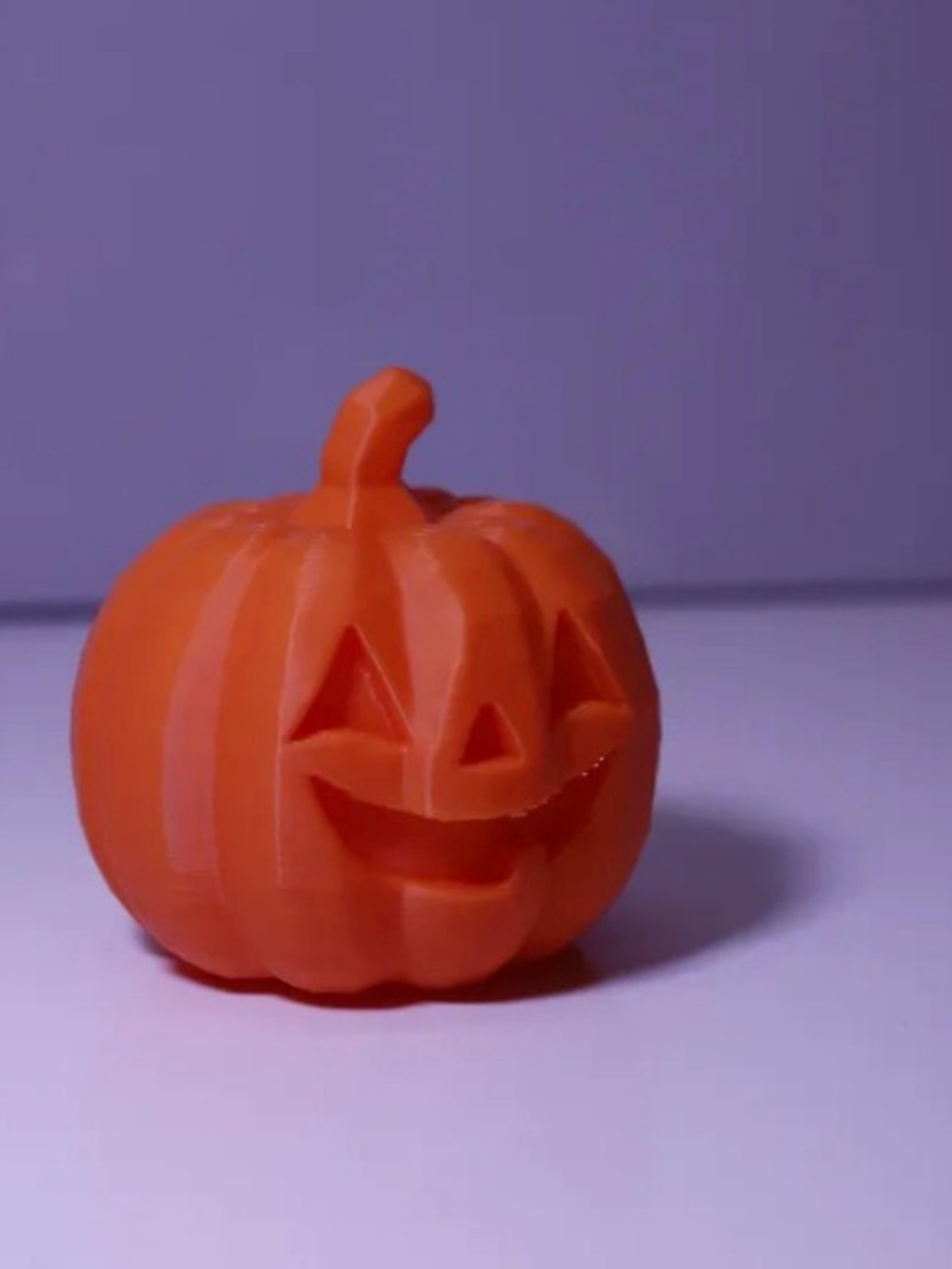 Orange Halloween Pumpkin Accent Decor 3d printed